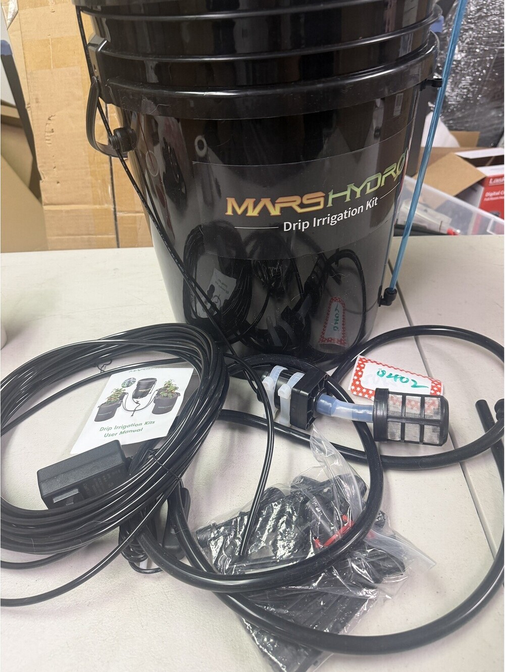 Mars Hydro Drip&Auto-Drain Kit: 4 Trays|Pump|Grow Bags for 8 Plants READ